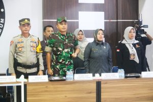 Dandim Pantau Pengamanan Proses Perhitungan Suara Tingkat Kabupaten