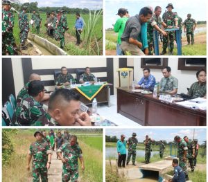 Dandim 0429/Lamtim Dampingi Tim Irutben Itdam II/Swj Tinjau Hasil Pembangunan Fisik Oplah