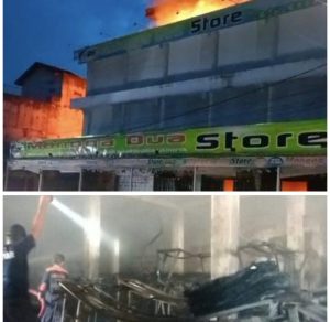 Tragedi di Pagi Buta: Toko Mangga Dua Store di Way Jepara Dilalap Api