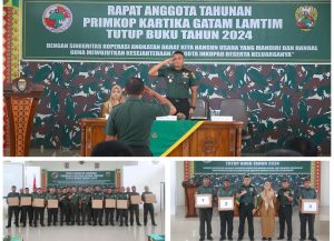 Dandim 0429/Lamtim Buka RAT Primkop Kartika Garuda Hitam