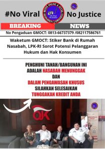 Waketum GMOCT: Stiker Bank di Rumah Nasabah, LPK-RI Sorot Potensi Pelanggaran Hukum dan Hak Konsumen