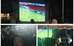 Gegap Gempita Nobar! Indonesia Menang 1-0 atas Bahrain di Lapangan Enggal, Labuhan Ratu II