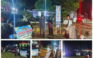 Ribuan Umat Muslim Meriahkan Takbir Keliling Malam Idul Fitri 1446 H di Desa Labuhan Ratu II