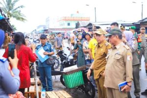 Sesuai UU, Pelaksanaan Penertiban Pedagang Pasar Unit 2 Tulang Bawang Dipimpin Langsung Wakil Bupati Hankam Hasan